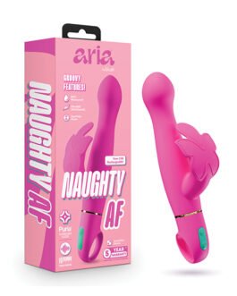 Aria – Naughty AF 2.0 – Rechargeable Vibe – Plum