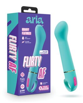 Aria – Flirty AF 2.0 – Rechargeable Vibe – Teal