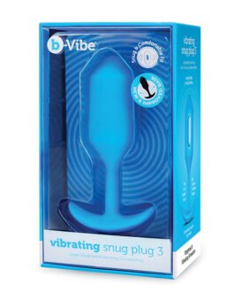 b-Vibe Vibrating Snug Plug – Large Blue