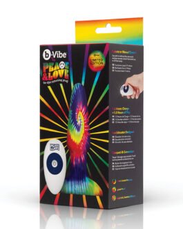 b-Vibe Peace & Love Tie-Dye Rimming Plug – Special Edition