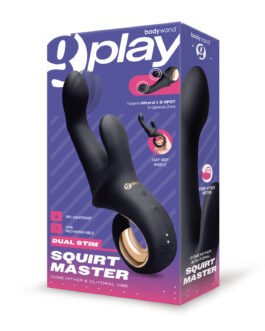 Bodywand G-Play Dual Stim Squirt Master – Black