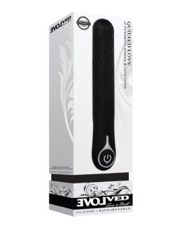 Evolved Quilted Love Rechargeable Vibrator – Black
