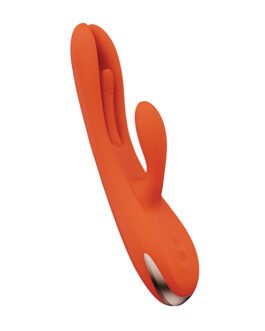Terri App Controlled Kinky Finger Tapping Rabbit Vibrator – Orange
