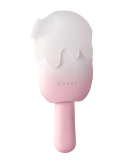Bite Me Sucking, Tapping & Vibrating Cream Pop Stimulator – Pink/White