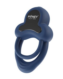 Anello Vibrating Double Cock Ring w/Clitoral Stimulator – Blue