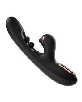 Tickler Wiggling G-Spot Vibrator & Tapping Clitoral Stimulator – Black
