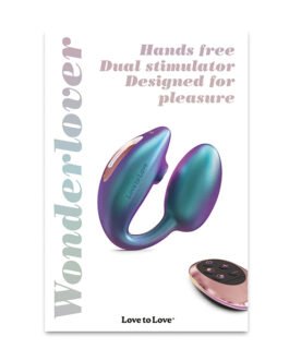 Love to Love Wonderlover Dual Stimulator – Iridescent Turquoise