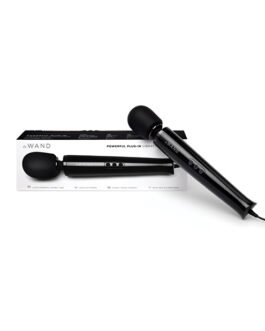Le Wand Powerful Plug-In Vibrating Massager – Black