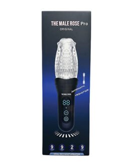 The Male Rose Pro Thrusting Rotating & Vibrating 3D Masturbator – Black