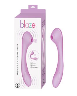Blaze Bendable Suction Massager – Lavender