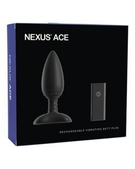 Nexus Ace Remote Control Butt Plug Large – Black