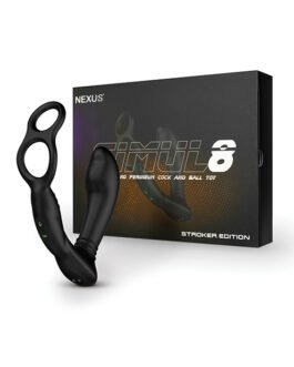 Nexus Simul8 Dual Anal & Perineum Cock & Ball – Black