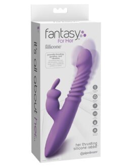 Fantasy For Her Ultimate Thrusting Silicone Rabbit – Purple