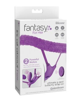 Fantasy For Her Ultimate G-Spot Butterfly Strap On – Purple