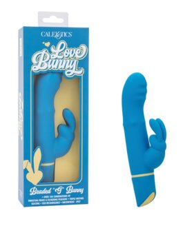 Love Bunny Beaded “G” Bunny – Blue