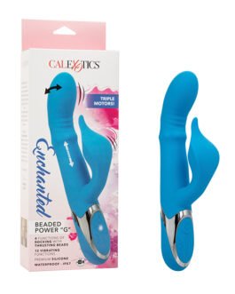 Enchanted Beaded Power “G” Vibrator – Blue