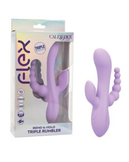 Flex Bend & Hold Triple Rumbler Triple Motor Massager – Purple