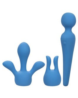 Couture Collection Body Wand Vibrator Kit – Blue