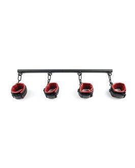 Saffron Spreader Bar & Cuff Set – Red/Black