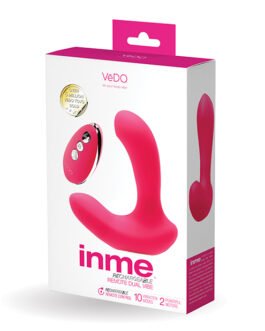 VeDO Inme Rechargeable Dual Vibe w/Remote Control – Pink